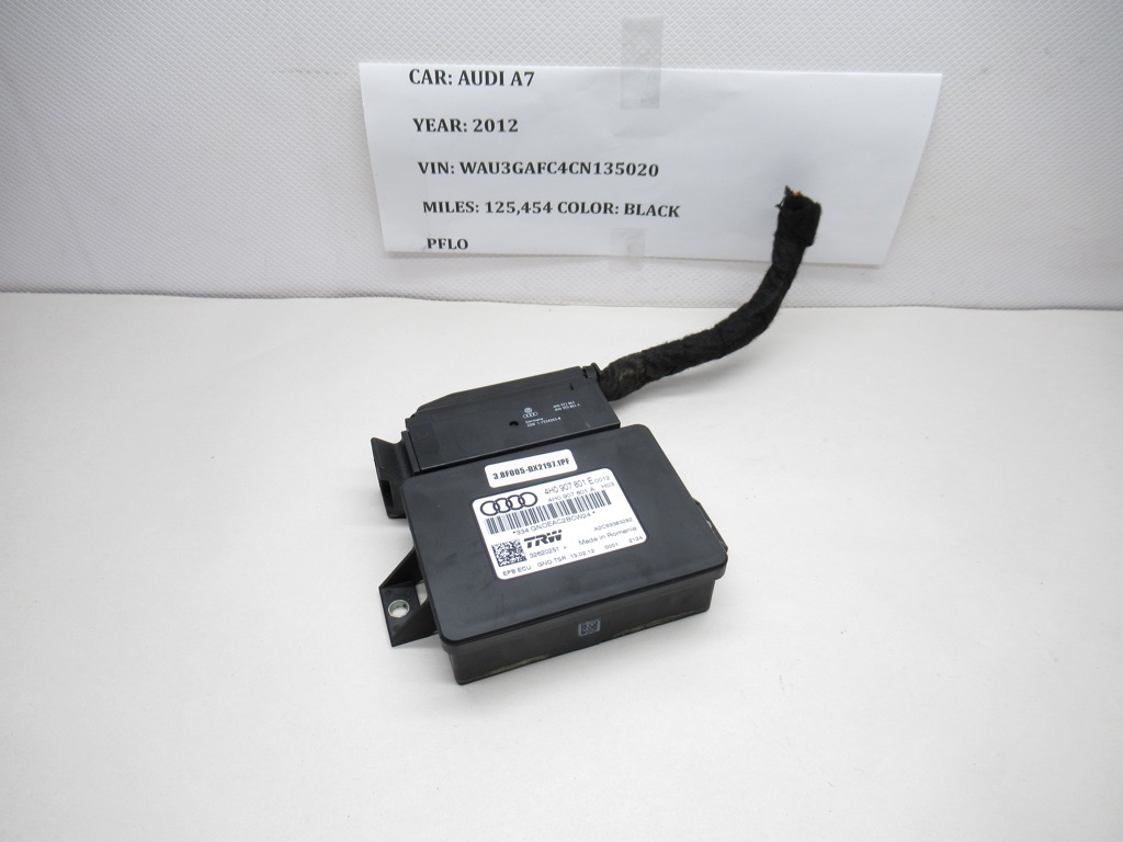 2012-2018 Audi A7 Rear Right Parking Brake Control Module 4H0907801 OEM