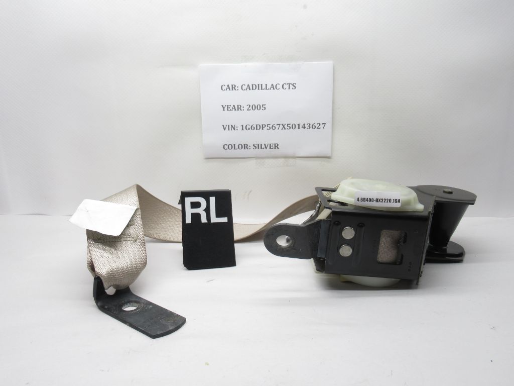 2003-2007 Cadillac CTS Left Driver Rear Seat Belt Retractor Tan 15142391 OEM