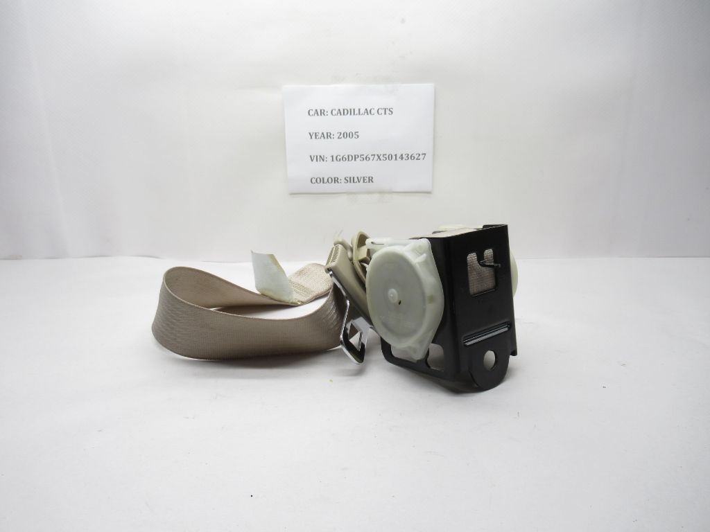 2003-2007 Cadillac CTS Center Rear Seat Belt Retractor Tan 15142383 OEM