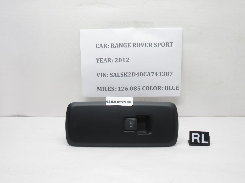 2006-2013 Range Rover Sport Rear Left Window Switch W/Bezel AH22240A40CB OEM