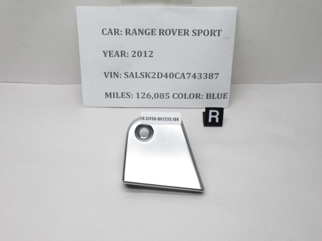 10-13 Land Rover Range Sport RH Center Console Chrome Hinge Cover FJV501080 OEM