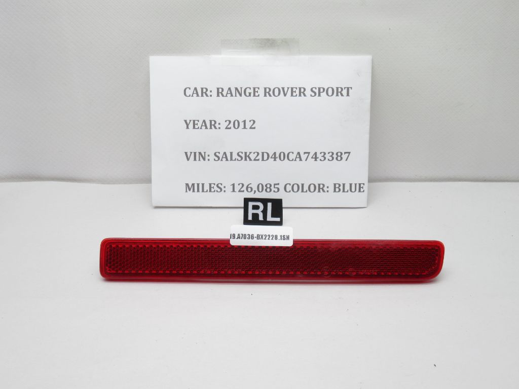 2010-2012 Range Rover Sport Rear Left Bumper Reflector Lamp XFF000030 OEM