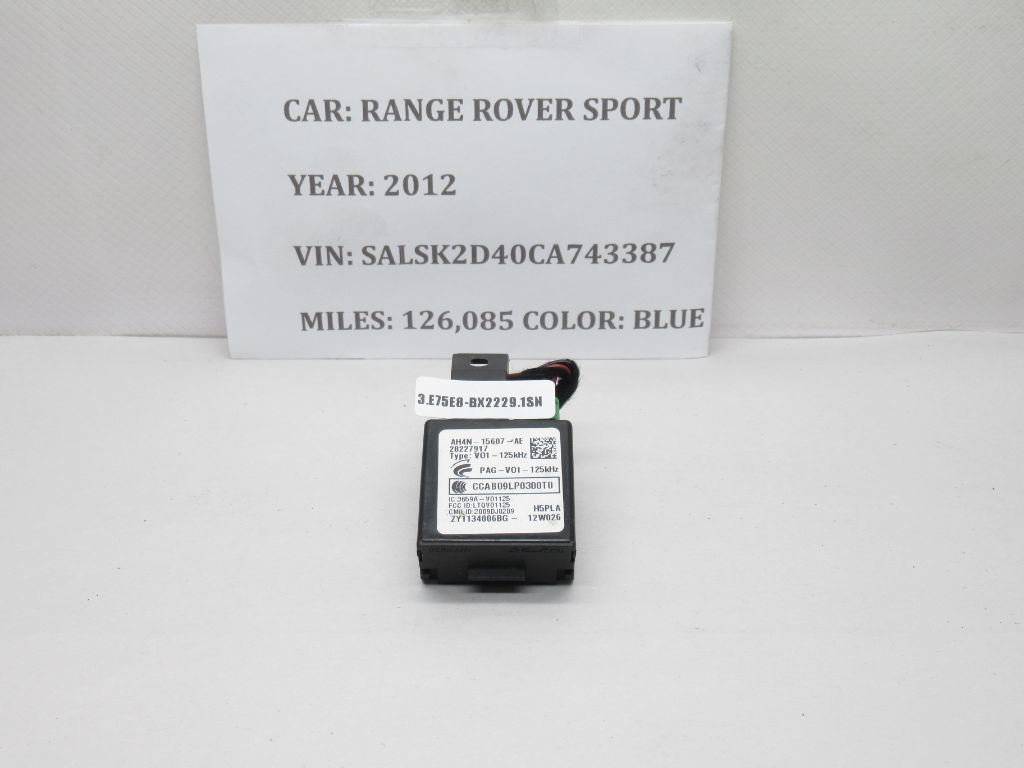 10-13 RANGE ROVER SPORT  Keyless Entry Module Antenna Sensor ah4n-15607-ae OEM