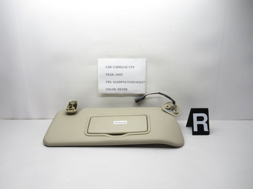 2003-2007 Cadillac CTS Right Interior Sun Visor 8895122 OEM