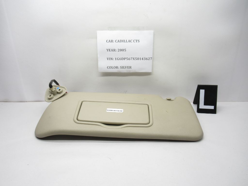 2003-2007 Cadillac CTS Left Driver Sun Visor 15006351 OEM