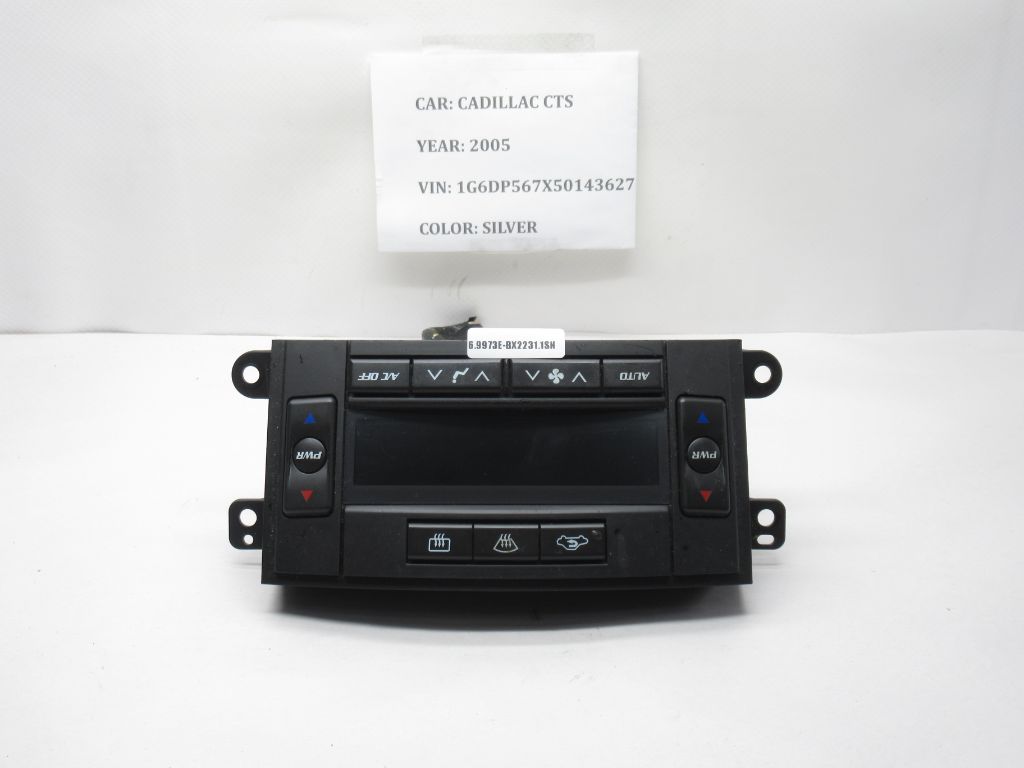 03-07 CADILLAC CTS Heater AC Air Temperature Control Panel 21998813 OEM