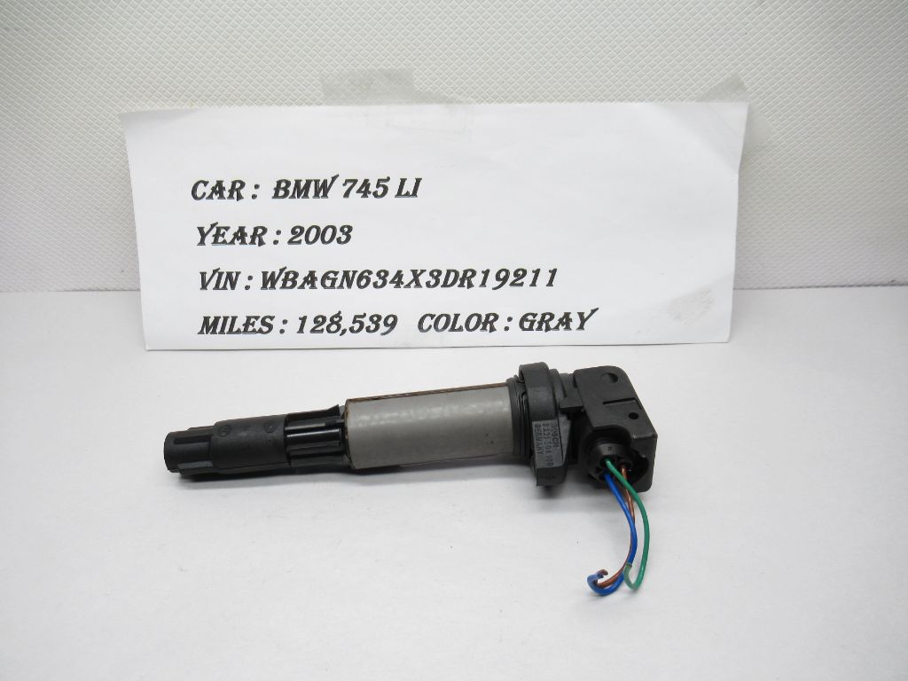 02-05 BMW 745 Li Engine Motor Ignition Coil 12138657273 OEM