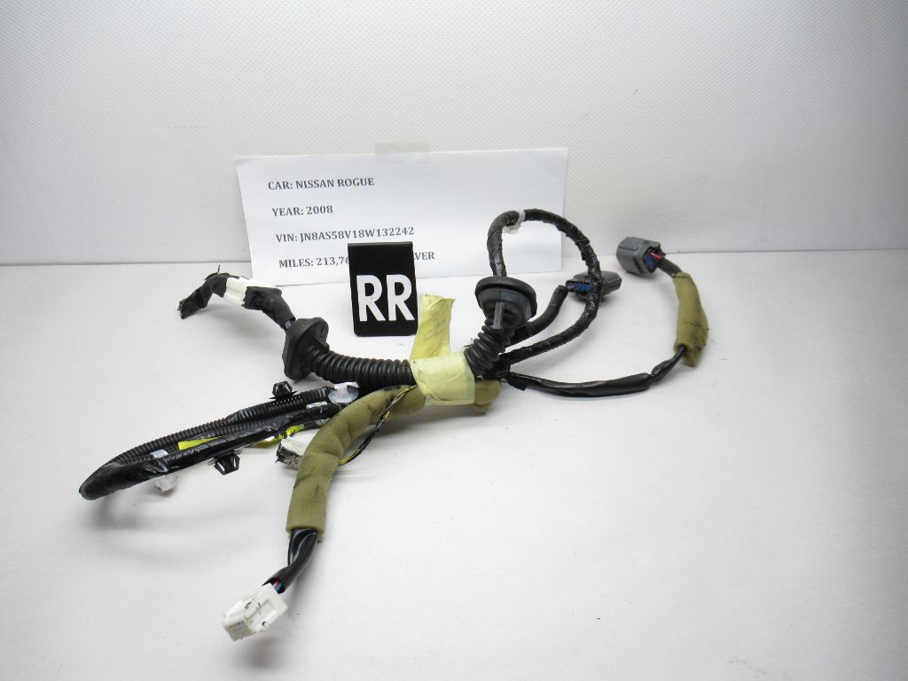 2008-2013  Nissan Rogue Right Rear Door  Wire Wiring Harness 24126 JM00A OEM