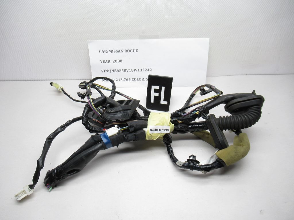 2008-2013 Nissan Rogue Front Left Side Door Wire Harness Wiring 24125-JM00A OEM