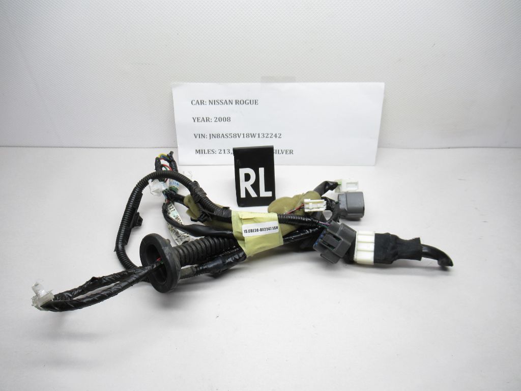 2008-2013 Nissan Rogue Rear Left Side Door Harness Wiring Wire 24127-JM00A OEM