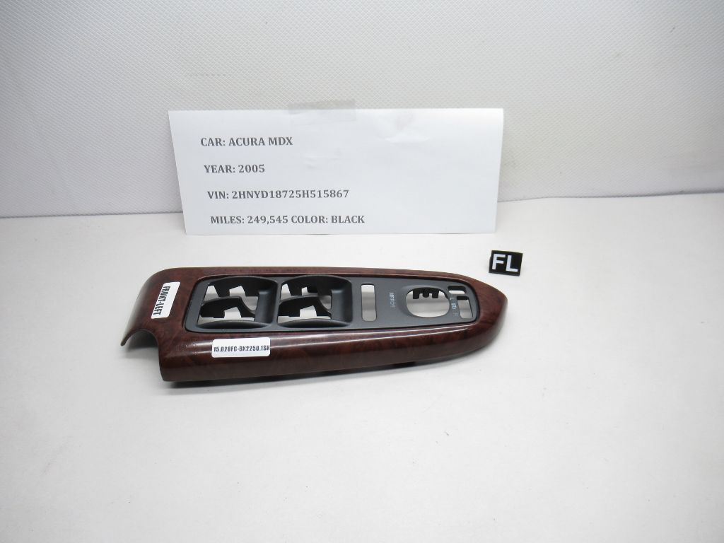 2001-2006 Acura MDX Front Left Door Window Switch Cover 83550-S3V-A01 OEM