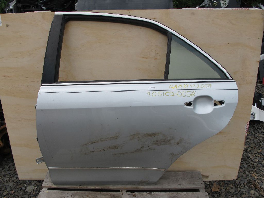 2007- 2011 Toyota Camry Driver Side Left Rear Door Shell Silver