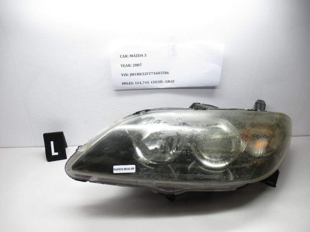 2007 - 2009 Mazda 3 Left Driver Headlight Assembly P2690 OEM