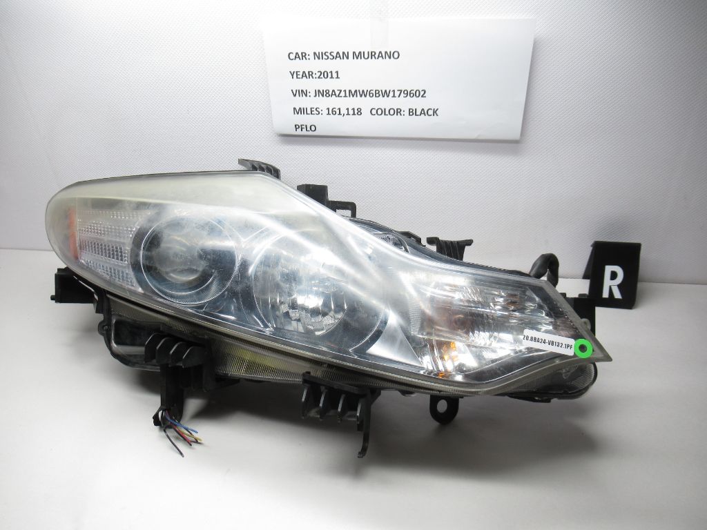 2011 - 2013 Nissan Murano Halogen Headlight Right Passenger 26010-1AA0D OEM