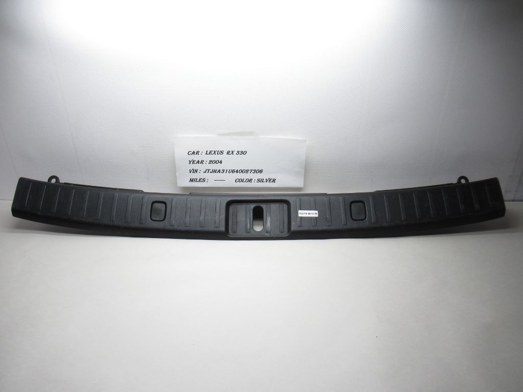 04-06 Lexus RX330 Rear Trunk Latch Lock Sill Plate Trim Cover 58387-48030 OEM