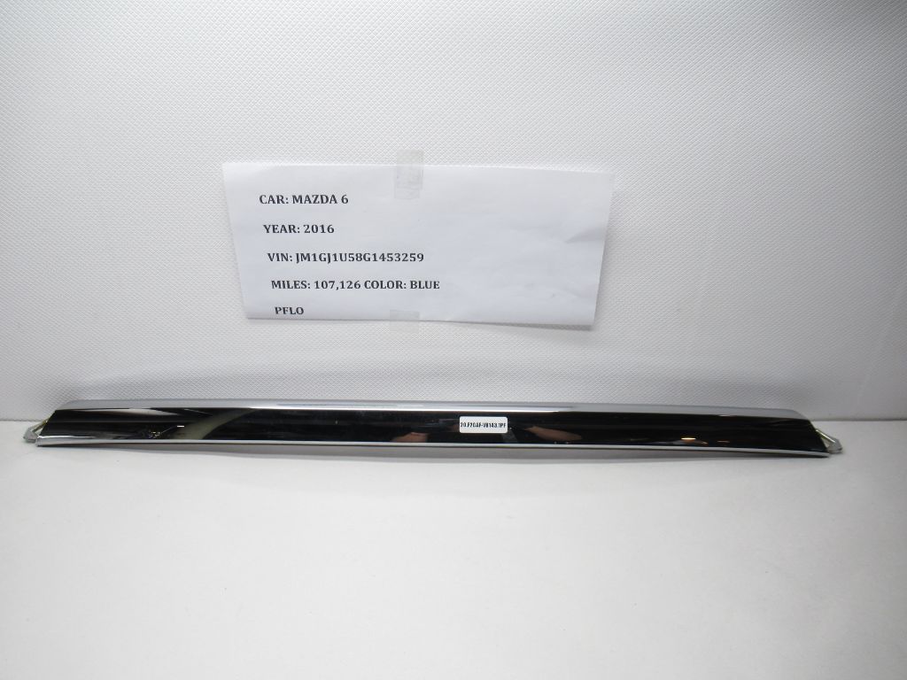 2014 - 2017 MAZDA 6 Rear Trunk Lid Chrome Finish Garnish Panel GHK1-50852 OEM