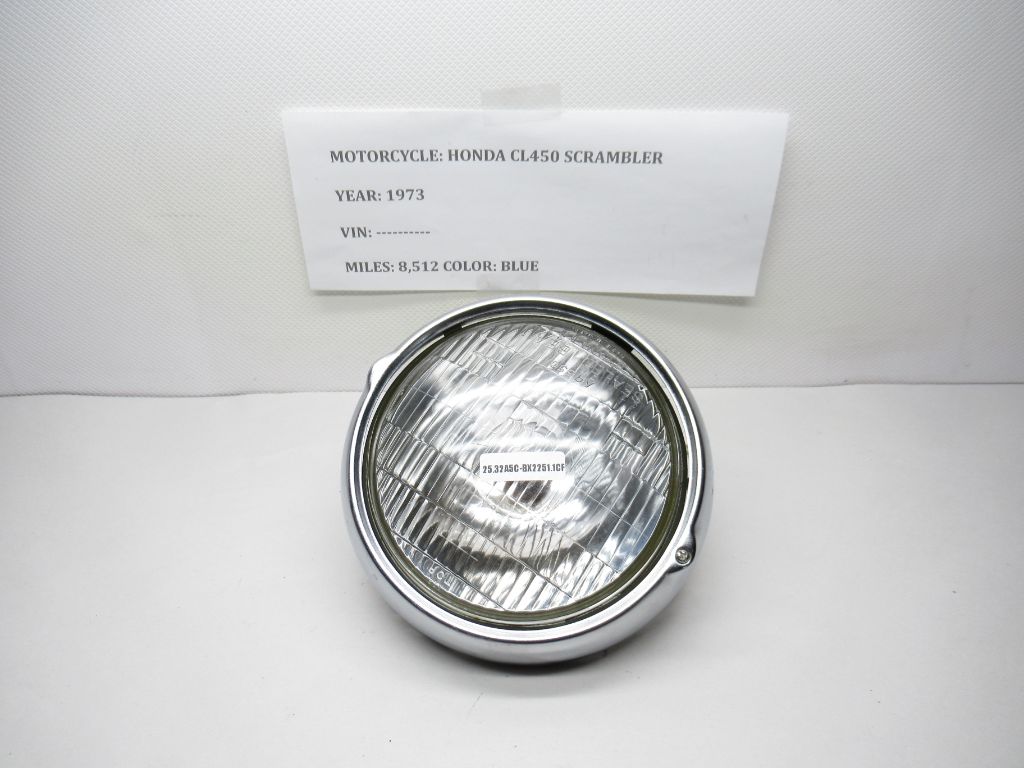 1973 HONDA CL450 Scrambler Headlight Headlamp Lamp Light Stanley A9550
