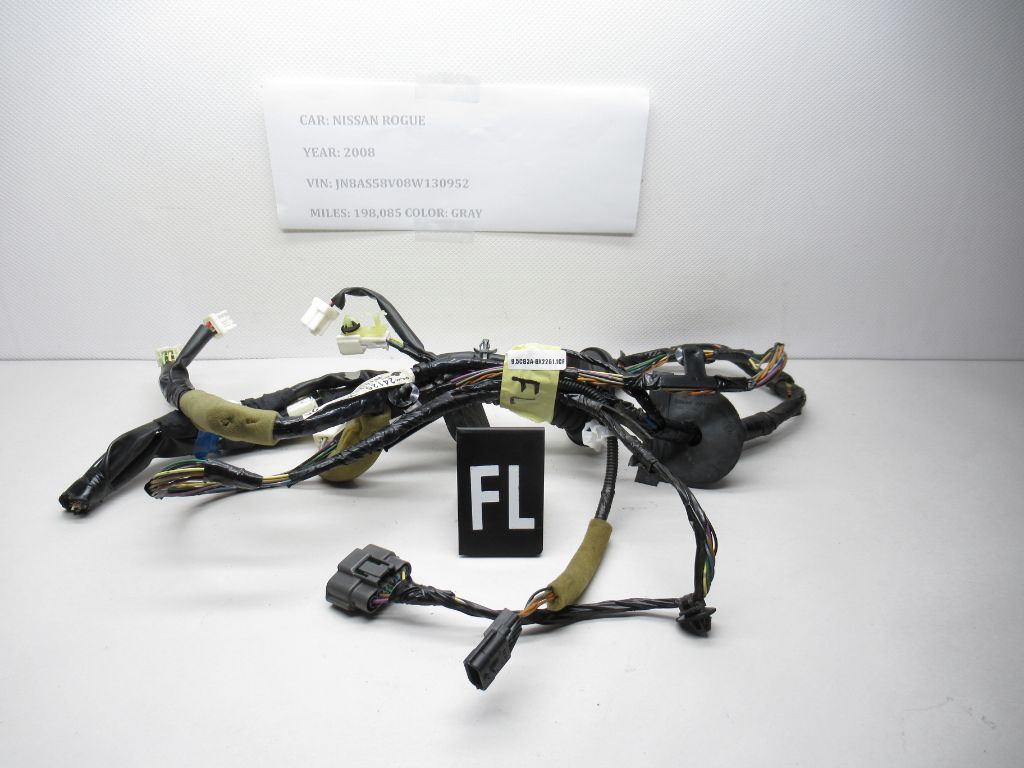 2008-2013 Nissan Rogue Front Left Side Door Harness Wiring Wire 24125-JM00C OEM