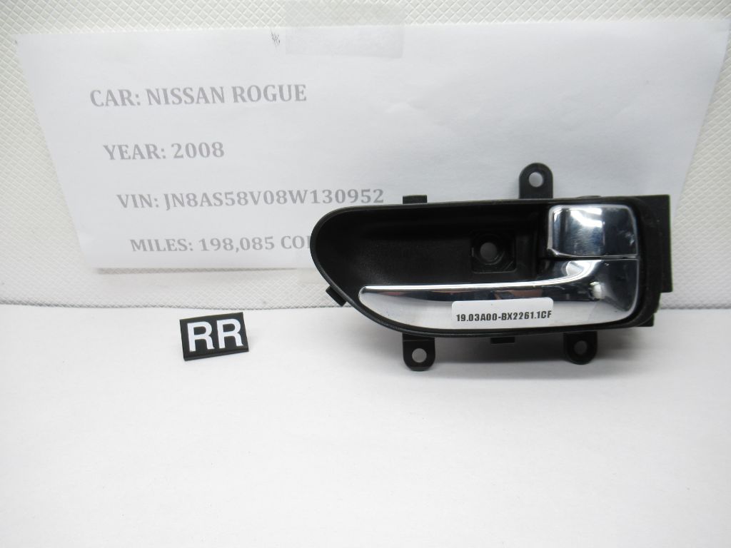 2008-2013 Nissan Rogue Rear Right Interior Door Handle 80670-JM00A OEM