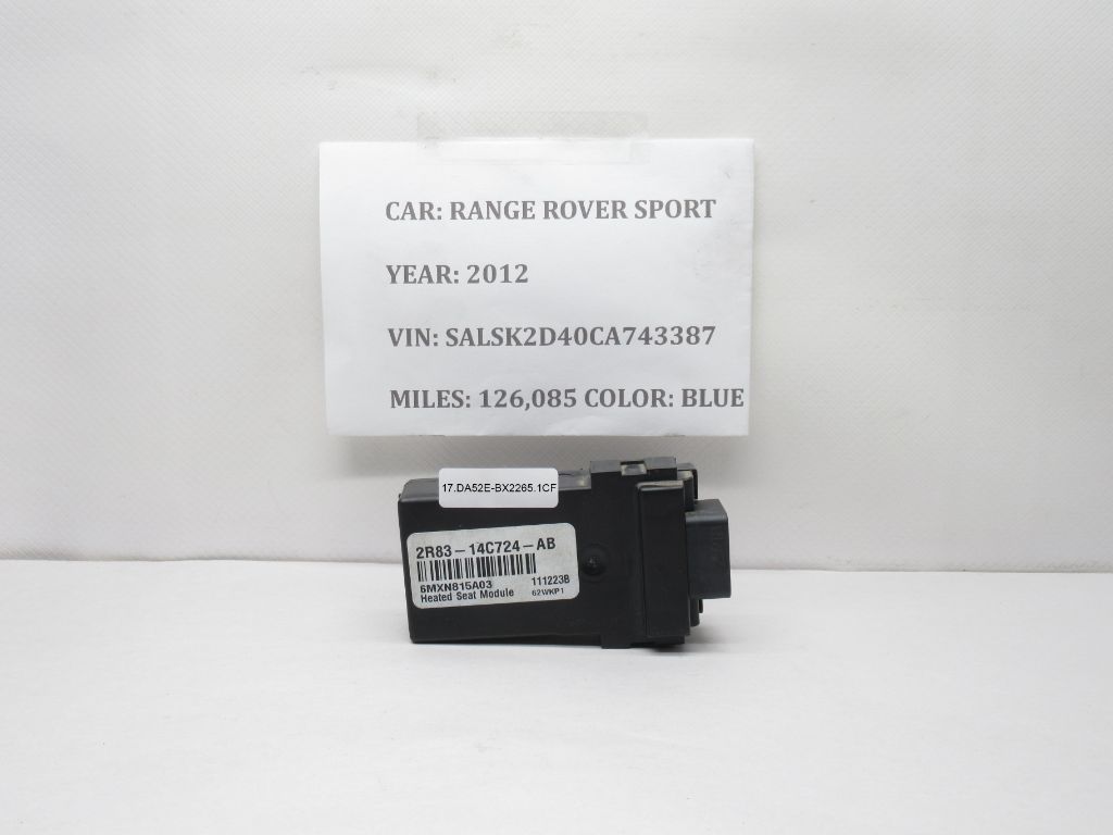 2006-2013 Range Rover Sport Rear Heated Seat Control Module 2R83-14C724-AB OEM