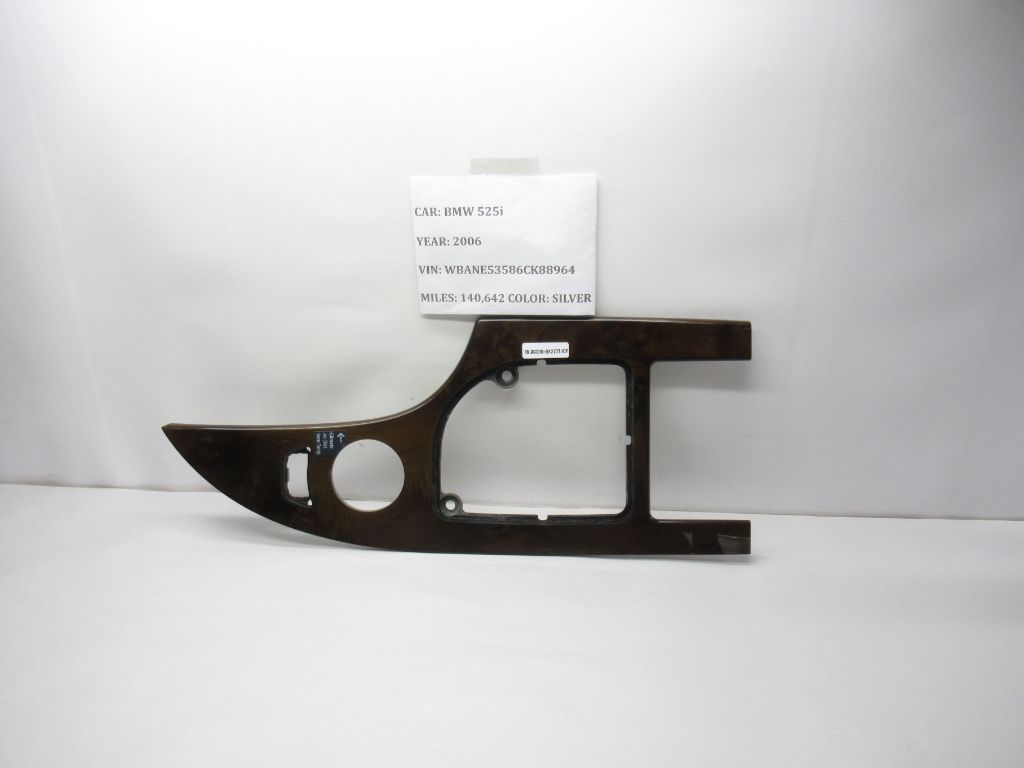 2004-2010 BMW 525i Center Console Gear Shifter Selector Bezel Trim 6951-130 OEM