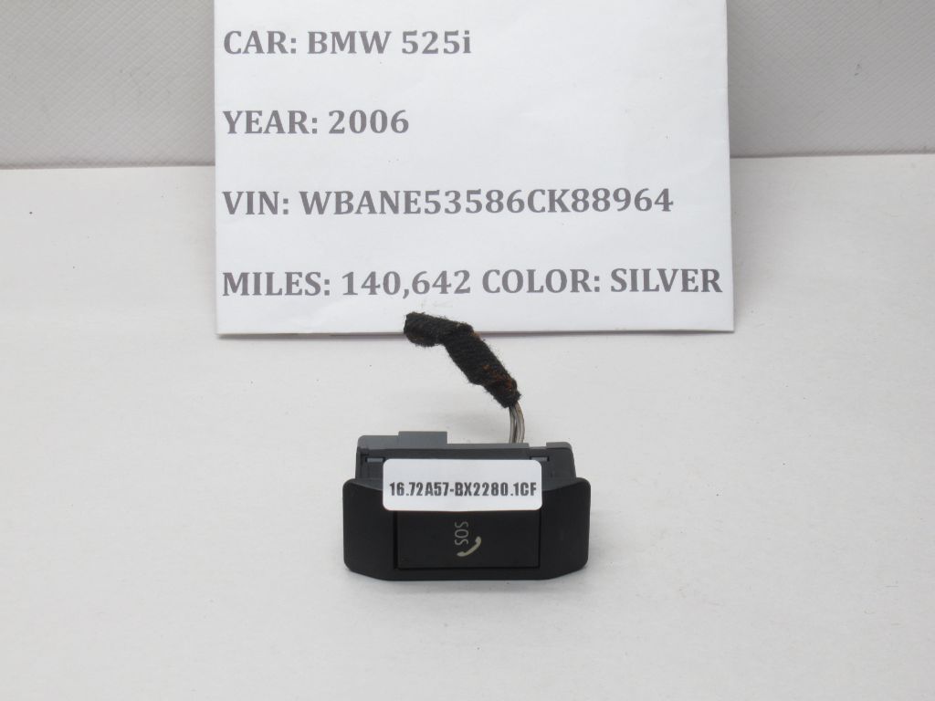 2006-2010 BMW 525i SOS Emergency Call Push Button Switch 6918478 OEM