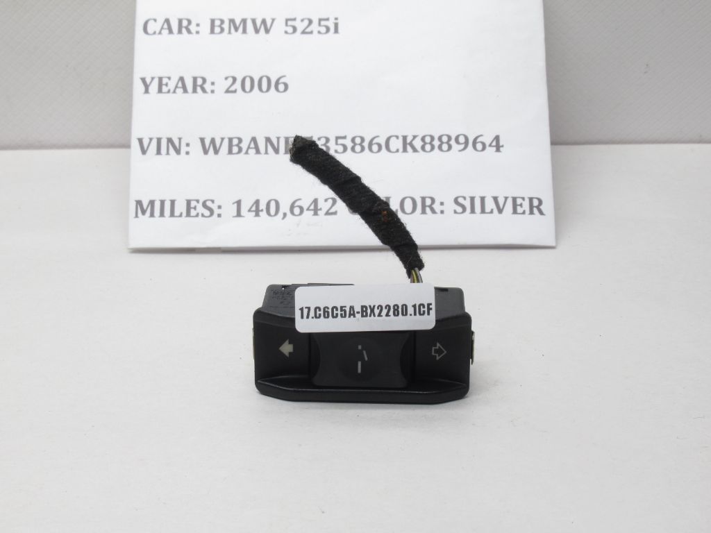 2004-2010 BMW 525i Sun Roof Sliding Switch Button 6907288 OEM