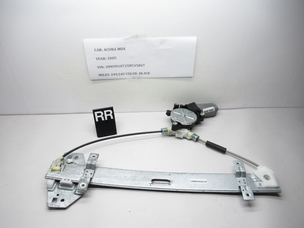 2001-2006 Acura MDX Rear Right Window Motor Regulator w/ Motor 72710-S3V-A03 OEM