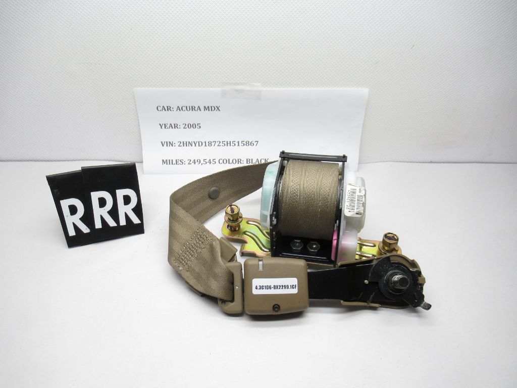 2001-2006 Acura Mdx Third Raw Rear Right Seat Belt  04824-S3V-A05ZF OEM