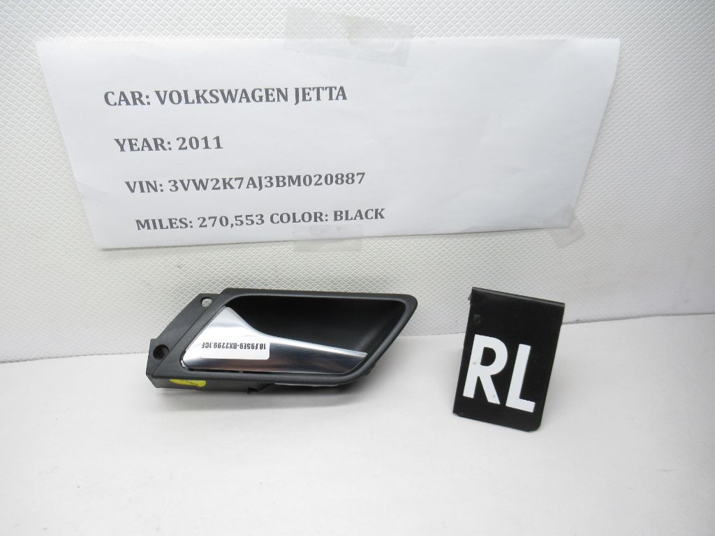 2011-2018 Volkswagen Jetta Rear Left Side Inner Door Handle 5C6839113A OEM