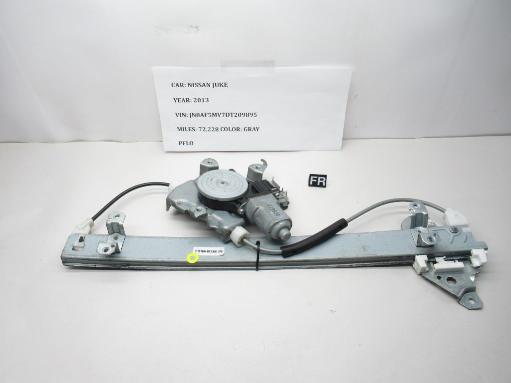 2011 - 2017 Nissan Juke Front Right Door Window Motor 80730-JX30C OEM