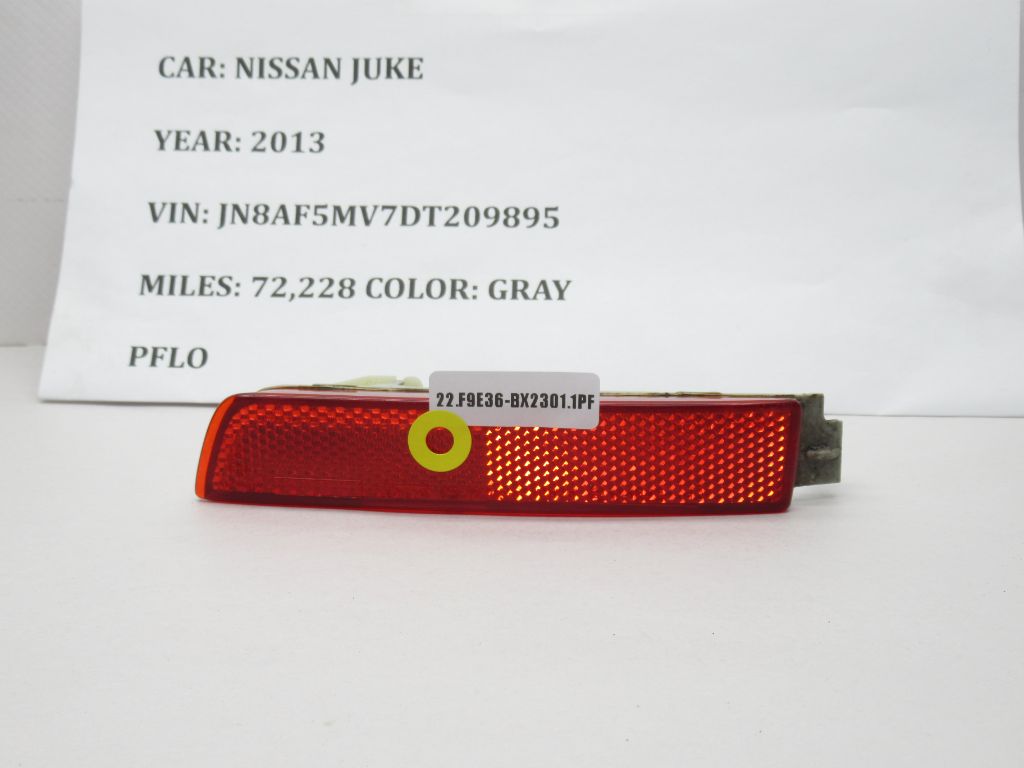 2011 - 2015 Nissan Juke Rear Right Reflector 250-52461 OEM