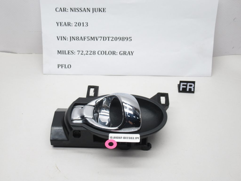 2011-2017 Nissan Juke Front Right Interior Door Handle 229.DA1B16 OEM