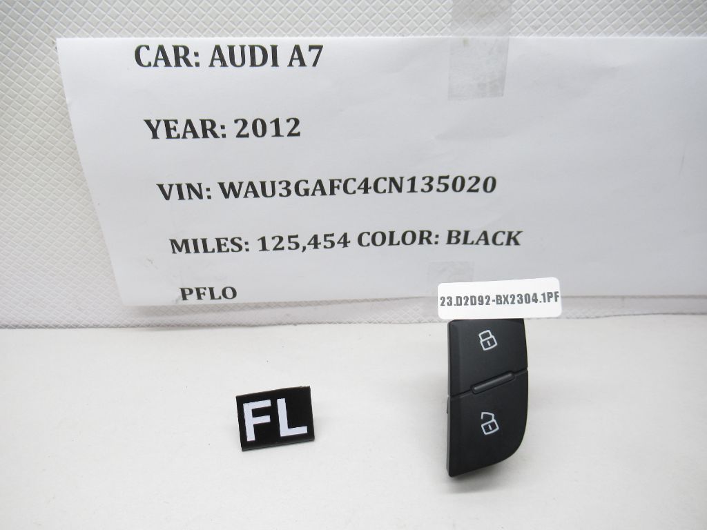 2012-2018 Audi A7 Quattro Left Front Door Lock Switch 4G1962107 OEM