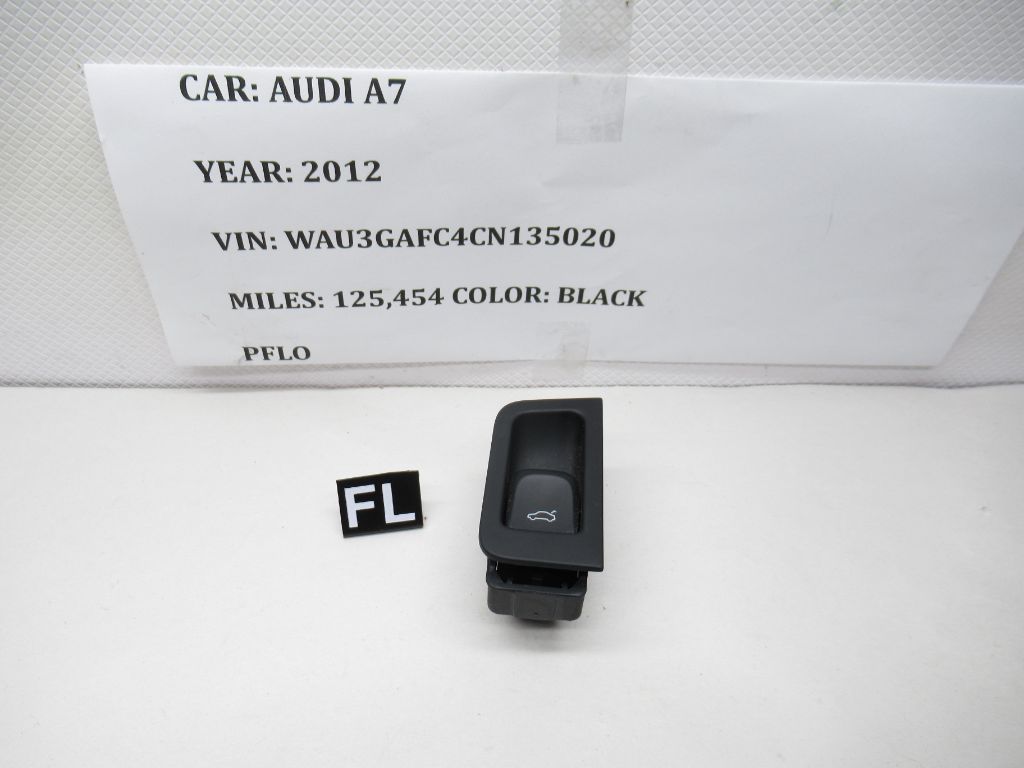 12-18 Audi A7 Quattro Left Front Trunk Release Open Switch Button 4G8959829 OEM