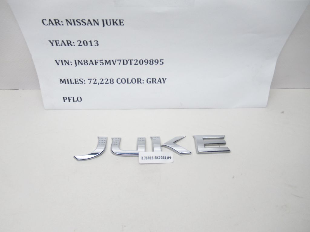 2011-2017 NISSAN JUKE Tailgate BADGE Logo Emblem 908921KA0A OEM