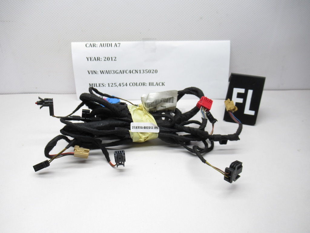 2012-2018 Audi A7 Front Left Door Panel Wiring Harness 4G8 971 035 BJ OEM