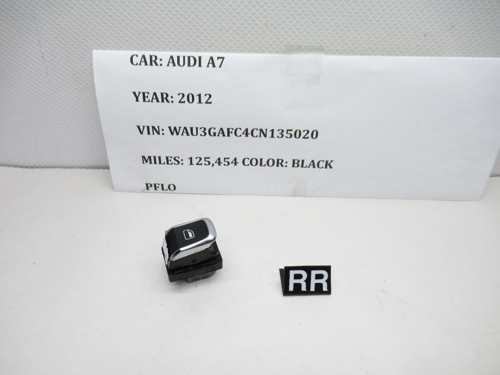 2012-2017 Audi A7 S7 Rear Right Window Switch 4H0959855A OEM