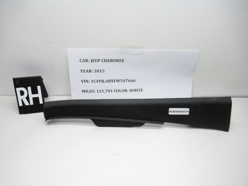 15-18 Jeep Cherokee Front Right A Pillar Middle Cover Trim Panel 1WG18DX9AD OEM