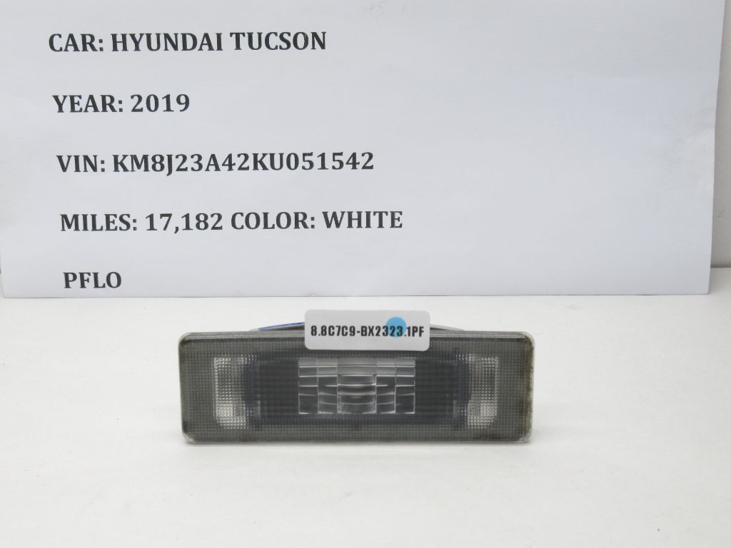 2016-2021 Hyundai Tucson Rear Tailgate License Plate Light Lamp 92501-C1000 OEM