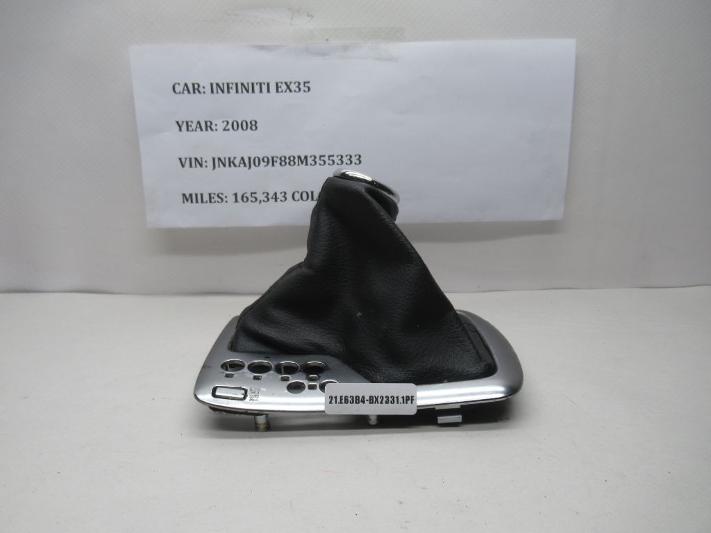 08-12 Infiniti EX35 Shifter Trim Bezel Boot Automatic 96941-1Ba2a OEM