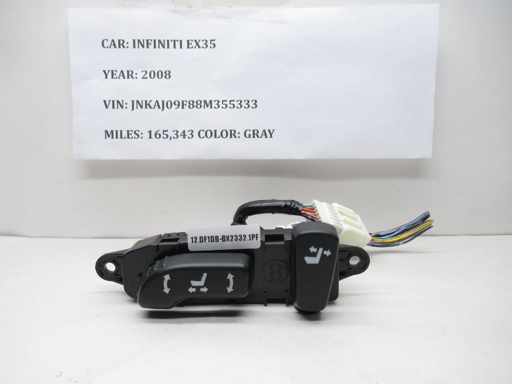 2008 INFINITI EX35 8 Way Power Seat Switch Control OEM