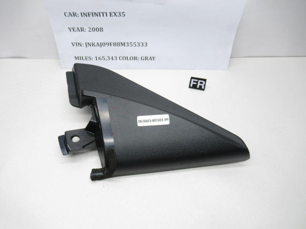 2008-2012 Infiniti EX35 Front Right Door Inner Mirror Cover 80292-1BA0A OEM