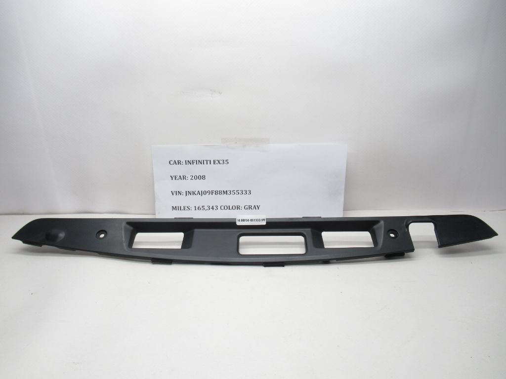 2008-2012 Infiniti EX35 License Plate Liftgate Trim Molding 90817-1BA0A OEM