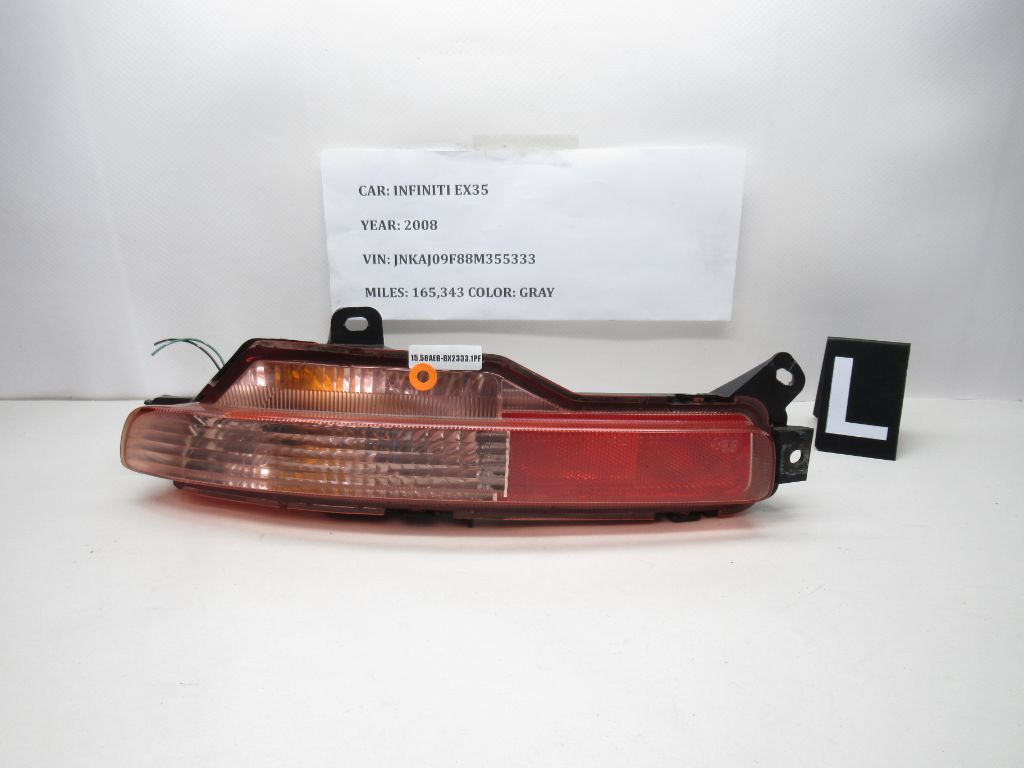 2008 - 2012 INFINITI EX35 Rear Left Bumper Mounted Lamp Assembly P7006L OEM