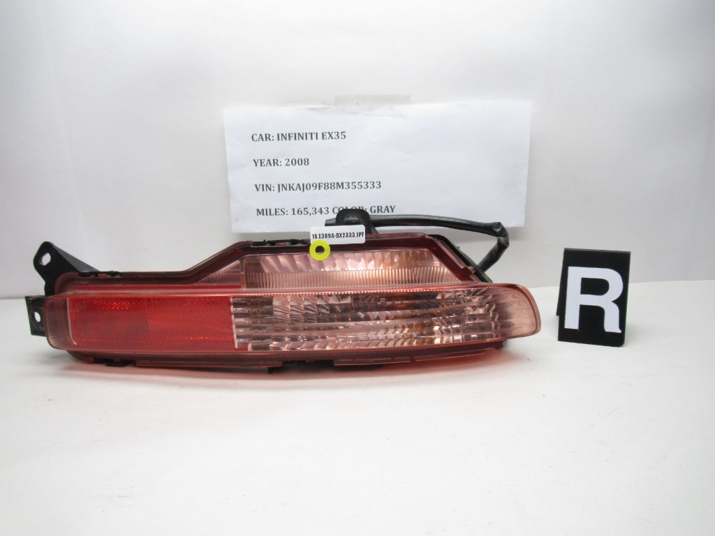 2008 - 2012 INFINITI EX35 Rear Right Bumper Mounted Lamp Assembly P7006R OEM