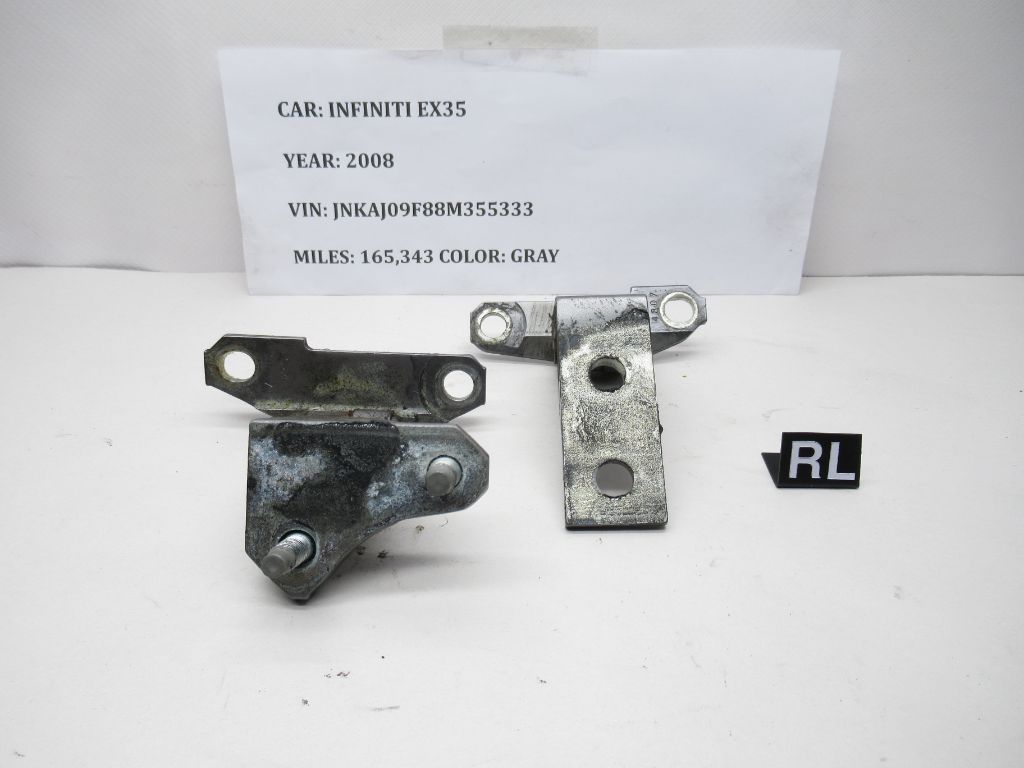 2008-2012 Infiniti EX35 Rear Left  Door Hinges Upper and Lower 82421-JK000 OEM