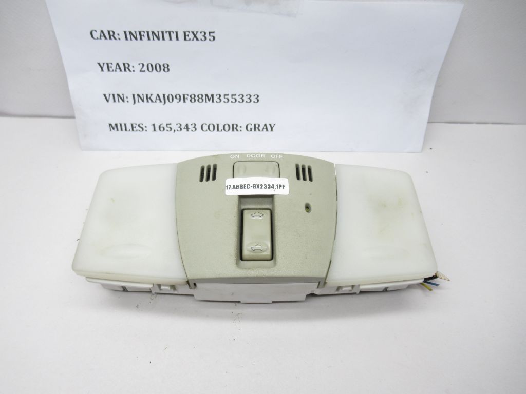 2008-2012 Infiniti EX35 Front Roof Dome Light Switch 264301CA6A OEM