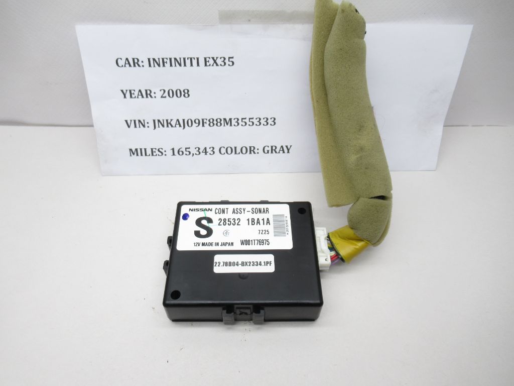 08-12 Infiniti EX35 Rear Parking Assist Control Module 285321BA1A OEM