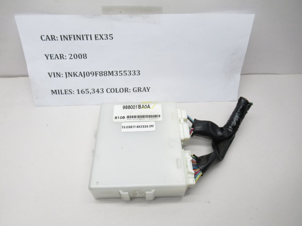 2008-2012 Infiniti EX35 Steering Column Position Control Module 988001BA0A OEM